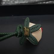 Miumiu Sand/ Red Leather Flower Micro Trick  - 2