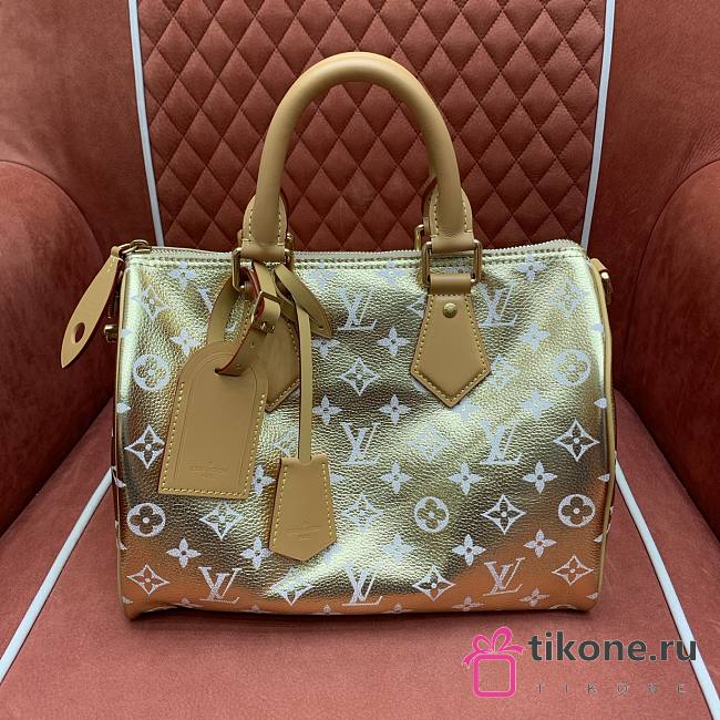 LV Speedy P9 Bandouliere 30 Gold - 30x21x17cm - 1