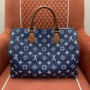 LV Speedy P9 Bandouliere 40 Navy - 40x26x23cm - 6