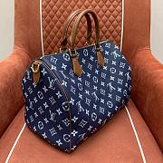 LV Speedy P9 Bandouliere 40 Navy - 40x26x23cm - 3