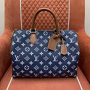 LV Speedy P9 Bandouliere 40 Navy - 40x26x23cm - 2