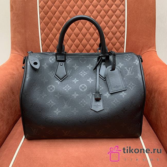LV Speedy P9 Bandouliere 40 Ultra Black M13916 - 40x26x23cm - 1