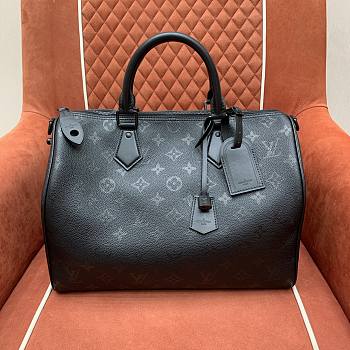 LV Speedy P9 Bandouliere 40 Ultra Black M13916 - 40x26x23cm