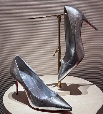 Christian Louboutin 85mm Kate Pumps Silver