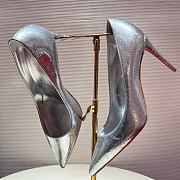 Christian Louboutin 85mm Kate Pumps Silver - 6