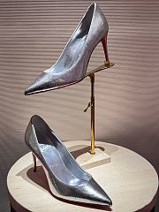 Christian Louboutin 85mm Kate Pumps Silver - 2