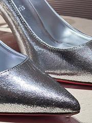 Christian Louboutin 85mm Kate Pumps Silver - 3