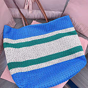 Miumiu Raffia-Effect Woven Tote Bag 17938 - 40x34x16cm - 4