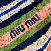 Miumiu Raffia-Effect Woven Tote Bag 17939 - 40x34x16cm - 6