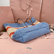 Miumiu Raffia-Effect Woven Tote Bag 17940 - 40x34x16cm - 6
