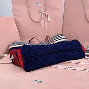 Miumiu Raffia-Effect Woven Tote Bag 17941 - 40x34x16cm - 6