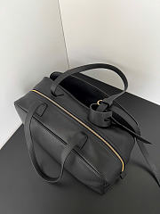Balenciaga Carrie Bowling Bag Medium in Black Calfskin - 35.8x18.7x16.5cm - 5