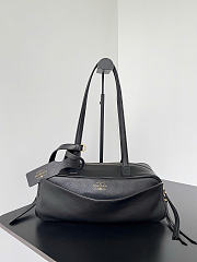 Balenciaga Carrie Bowling Bag Small in Black Calfskin - 30.9x11.9x11.9cm - 1