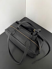 Balenciaga Carrie Bowling Bag Small in Black Calfskin - 30.9x11.9x11.9cm - 4