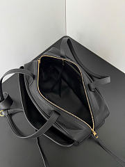 Balenciaga Carrie Bowling Bag Small in Black Calfskin - 30.9x11.9x11.9cm - 3