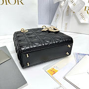 Small Lady Dior My ABCDior Bag Black Cannage Lambskin - 20x18x8cm - 5