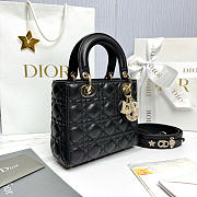 Small Lady Dior My ABCDior Bag Black Cannage Lambskin - 20x18x8cm - 4