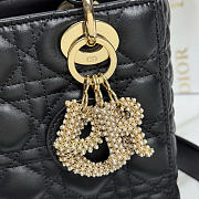 Small Lady Dior My ABCDior Bag Black Cannage Lambskin - 20x18x8cm - 2