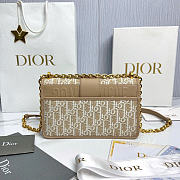 Dior 30 Montaigne Chain Bag Natural Dior Oblique Jacquard - 25x16.5x9cm - 4