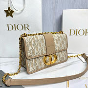 Dior 30 Montaigne Chain Bag Natural Dior Oblique Jacquard - 25x16.5x9cm - 3