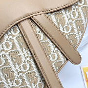 Dior Saddle Bag with Strap Dior Oblique Jacquard and Natural Smooth Calfskin - 25.5x20x6.5cm - 6