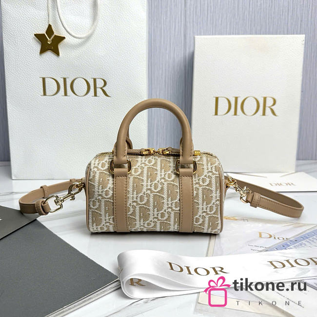 Dior Groove 17 Nano Bag Natural Dior Oblique Jacquard - 17x10x8cm - 1