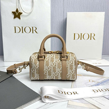 Dior Groove 17 Nano Bag Natural Dior Oblique Jacquard - 17x10x8cm