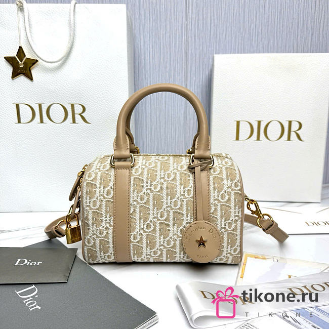 Dior Groove 20 Bag Natural Dior Oblique Jacquard - 20.5x13.5x12cm - 1