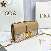 30 Montaigne East-West Bag with Chain Dior Oblique Jacquard and Natural Smooth Calfskin - 21x12x6cm - 4