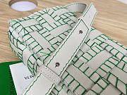 Bottega Veneta Intrecciato Cassette Crossbody Bag White Green - 23x15x6cm - 2