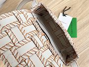 Bottega Veneta Intrecciato Cassette Crossbody Bag White Brown - 23x15x6cm - 2