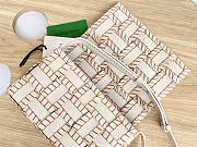 Bottega Veneta Intrecciato Cassette Crossbody Bag White Brown - 23x15x6cm - 6