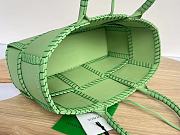 Bottega Veneta Small Intrecciato Topstitch Leather Tote In Green - 30x20x11.5cm - 6