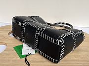 Bottega Veneta Small Intrecciato Topstitch Leather Tote In Black - 30x20x11.5cm - 6