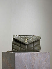 YSL Toy Loulou Puffer In Nappa Leather Light Musk - 22.5x16x8cm - 1