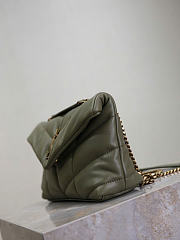 YSL Toy Loulou Puffer In Nappa Leather Light Musk - 22.5x16x8cm - 6