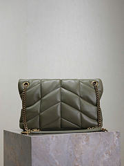 YSL Loulou Puffer Small In Nappa Leather Light Musk - 29x17x11cm - 5
