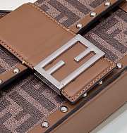Fendi Baguette Trunk Bag Zucca Coated Canvas - 19×4×11cm - 3