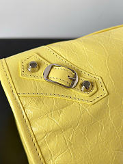 Balenciaga Le City Bag Medium in Yellow Arena Lambskin - 38x24x13cm - 6