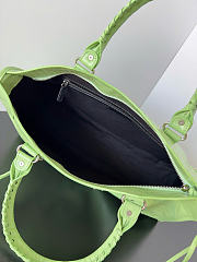 Balenciaga Le City Bag Medium in Green Arena Lambskin - 38x24x13cm - 6
