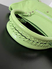 Balenciaga Le City Bag Medium in Green Arena Lambskin - 38x24x13cm - 4