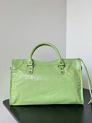 Balenciaga Le City Bag Medium in Green Arena Lambskin - 38x24x13cm - 3