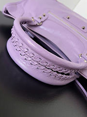 Balenciaga Le City Bag Medium in Purple Arena Lambskin - 38x24x13cm - 6