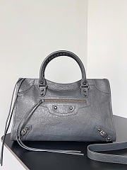 Balenciaga Le City Bag Medium in Gray Lambskin - 38x24x13cm - 1