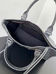 Balenciaga Le City Bag Medium in Gray Lambskin - 38x24x13cm - 3