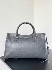 Balenciaga Le City Bag Medium in Gray Lambskin - 38x24x13cm - 4
