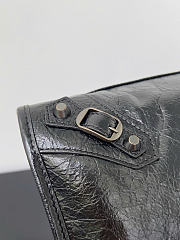 Balenciaga Le City Bag Medium in Black Arena Lambskin - 38x24x13cm - 4