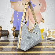 LV CarryAll MM Monogram Denim Washed Gray M13289 - 39x30x15cm - 4