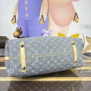 LV CarryAll MM Monogram Denim Washed Gray M13289 - 39x30x15cm - 6