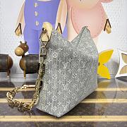 LV Coussin Hobo MM Monogram Denim Washed Gray M13390 - 38x33x10cm - 4